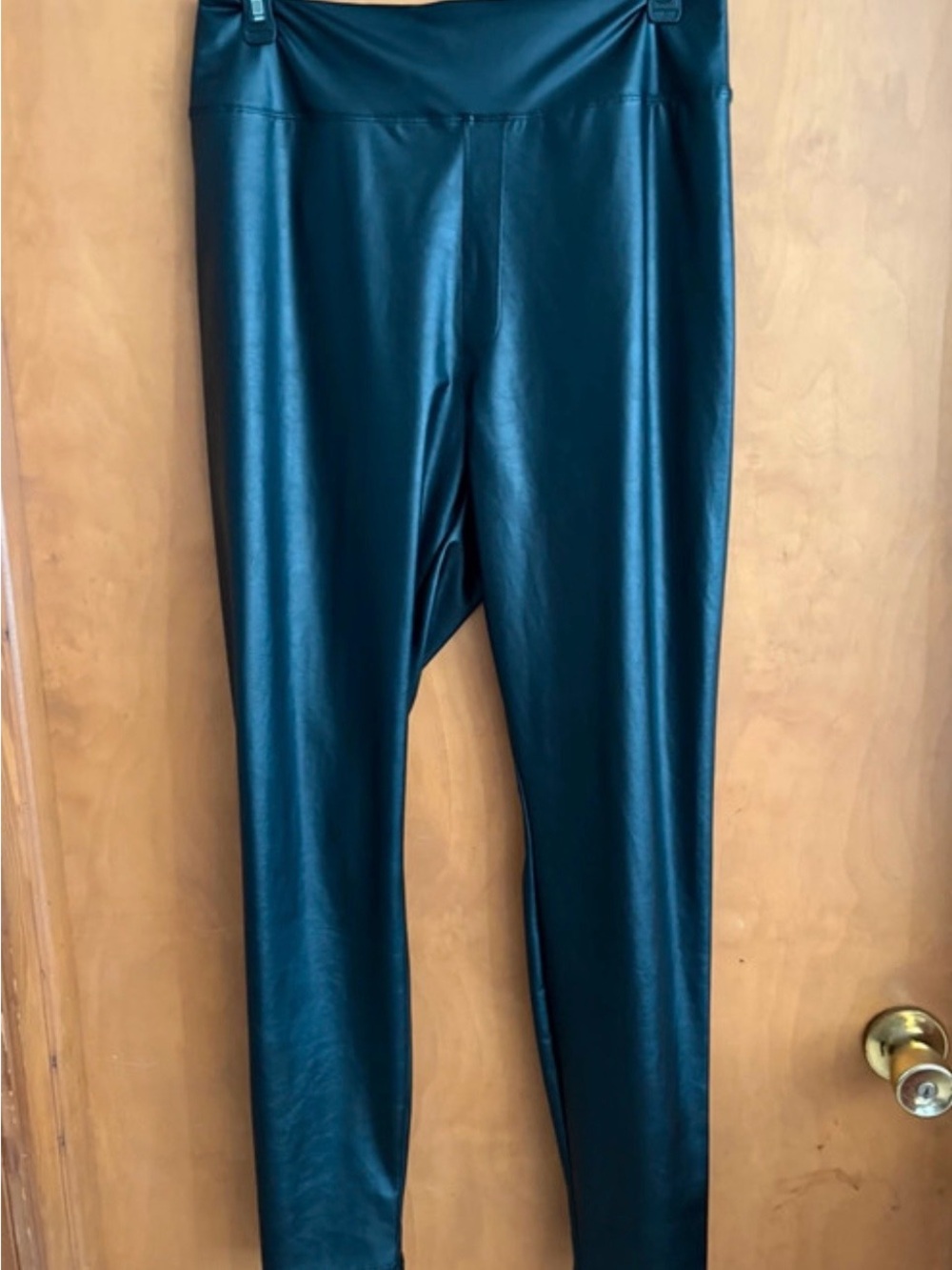 OFFLINE by Aerie REAL LUXE Women's Black Leggings faux leather Size XL